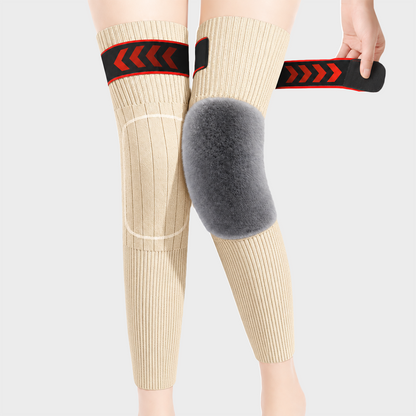 Long Knee Pads for Men and Women, One Size with Thick Wool Lining 🦵