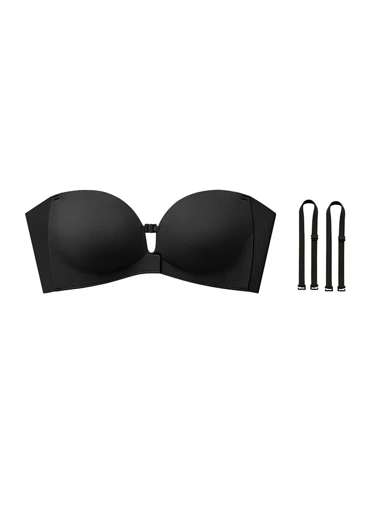 Women's Strapless Front Closure Push-Up Bra