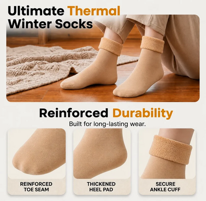 Winter soft plush floor socks