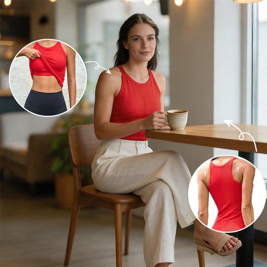 Built-In Bra Racerback Sports Cami Top