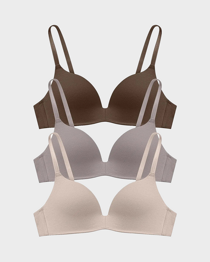 Wire-Free Cotton Lift T-Shirt Bra