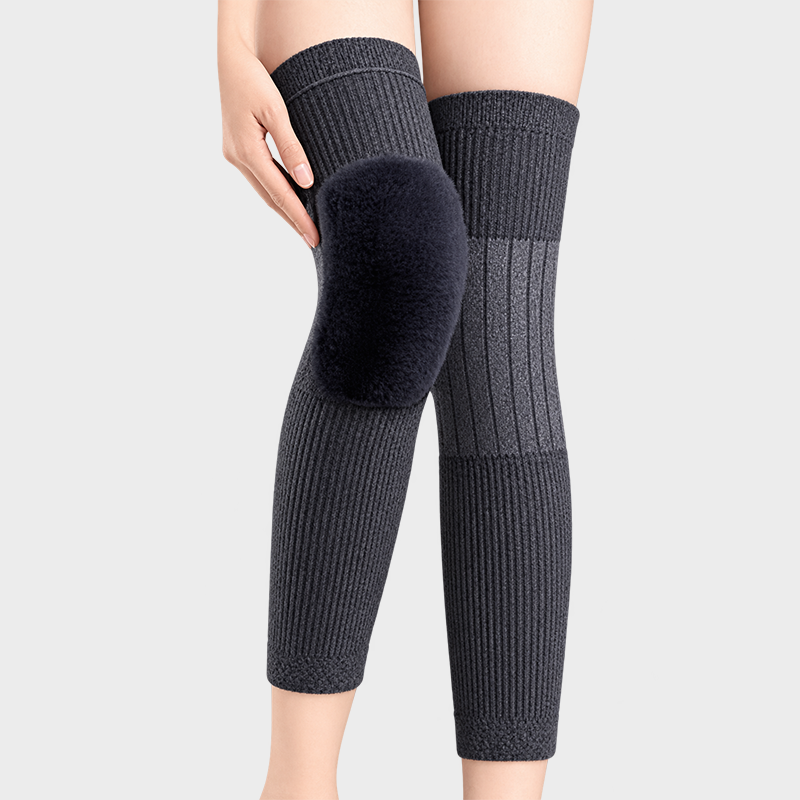 Long Knee Pads for Men and Women, One Size with Thick Wool Lining 🦵