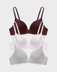 Burgundy+Light Pink+Heather Gray