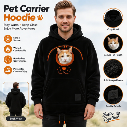 Cozy Fleece Pet Bonding Pouch Hoodie🐾