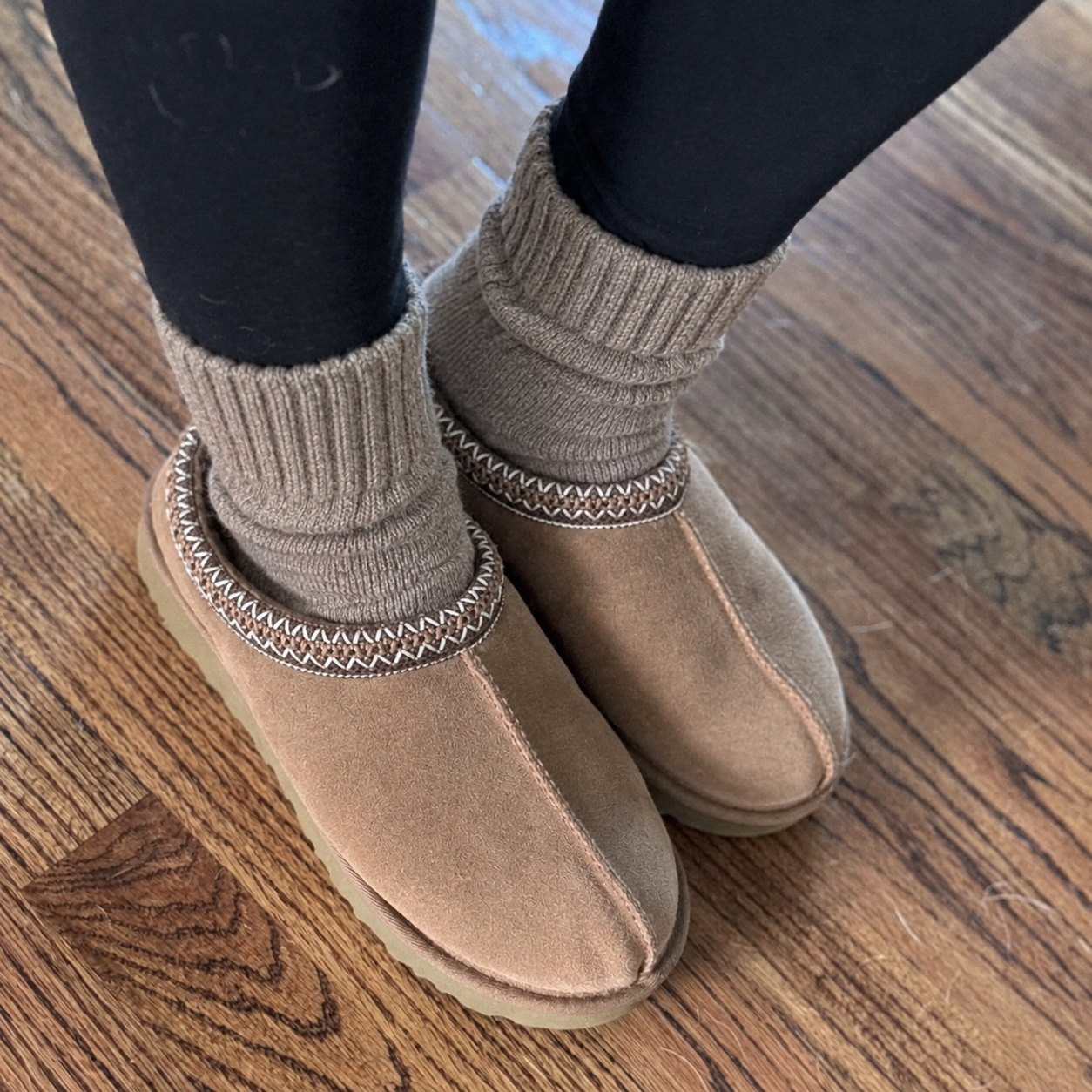 Soft socks worn at home